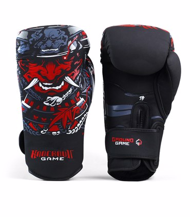 GroundGame Boxing Gloves kids Samurai - black